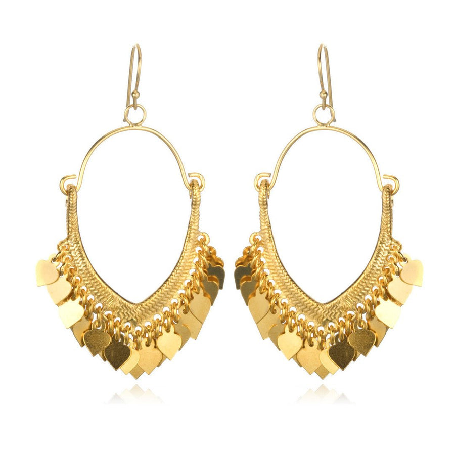 Satya Jewellery - Gold Veils Earrings