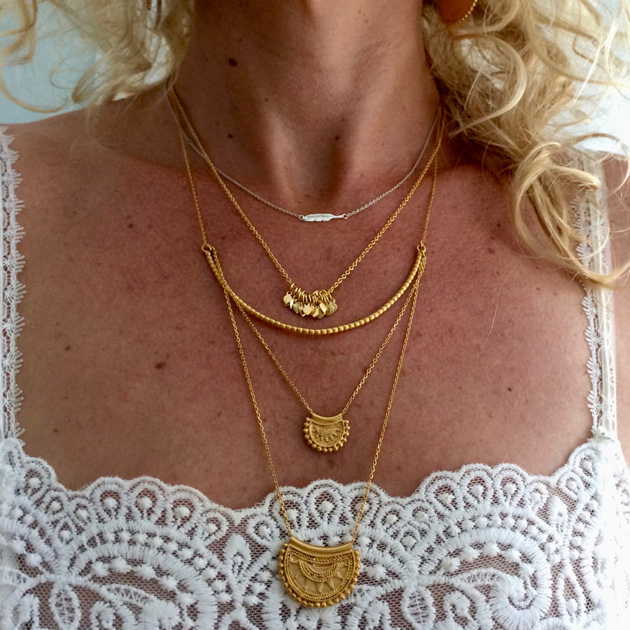 Gold Veils - Petals Necklace