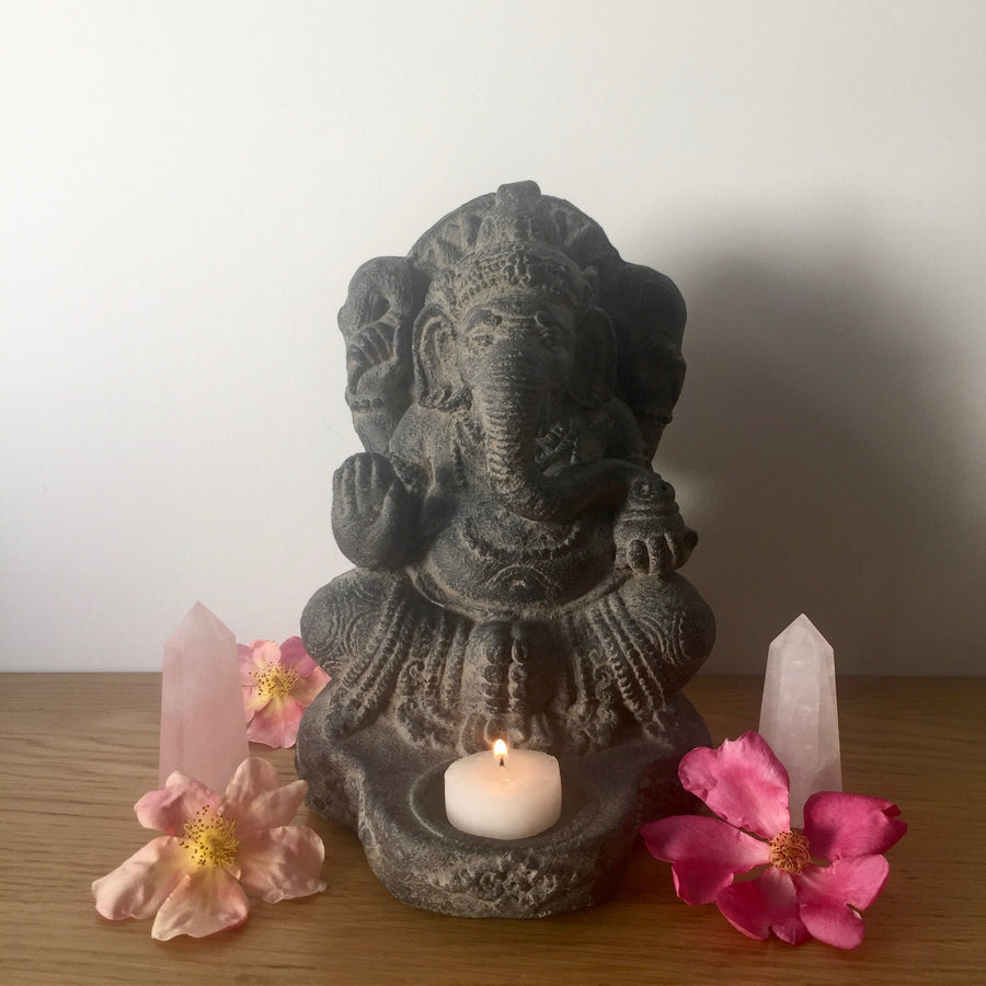 Lord Ganesha with Candle Holder