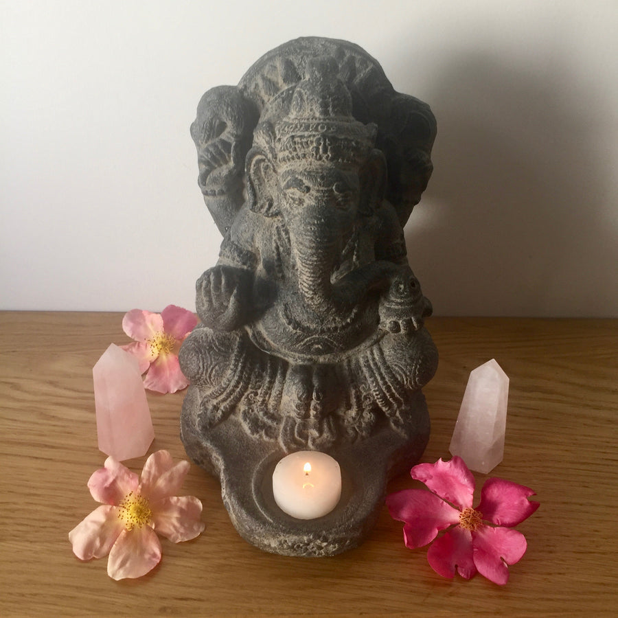 Lord Ganesha with Candle Holder