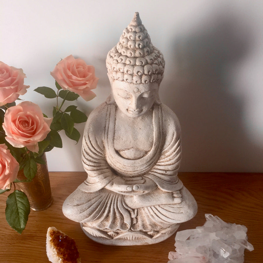 Meditation Buddha - White