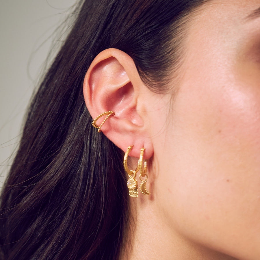 Enchanted Gold Hoop Earrings