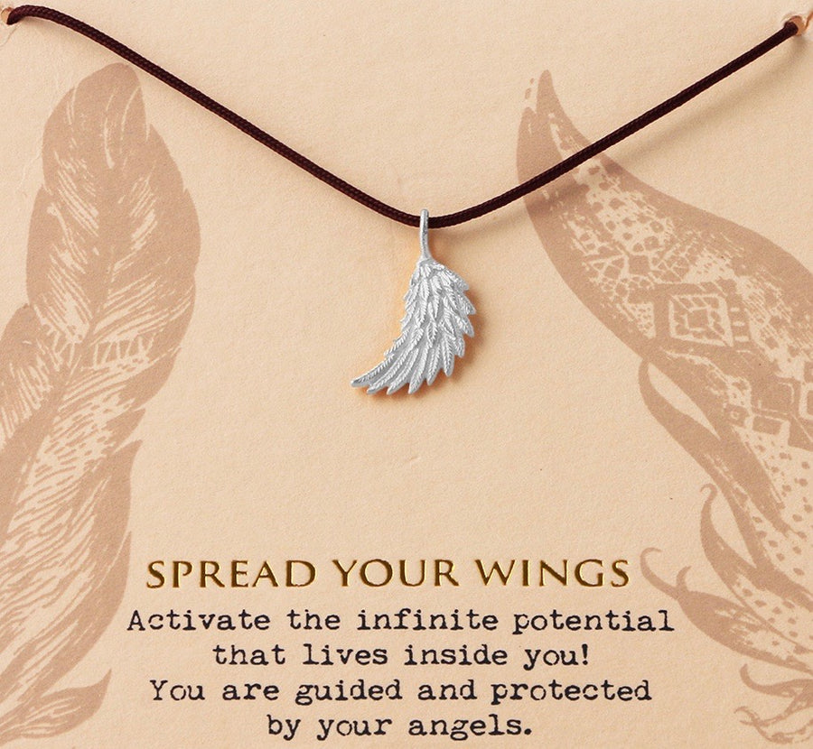 Spread Your Wings Necklace - Silver
