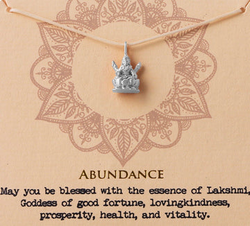 Abundance Lakshmi Necklace - Silver