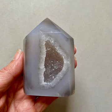Agate Druze Polished Point